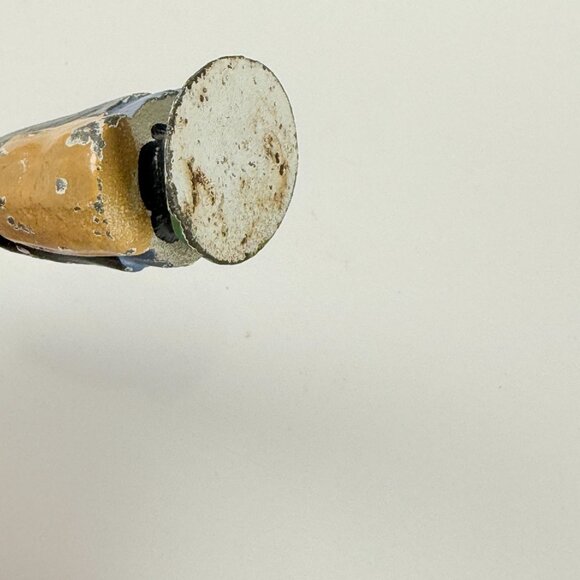 Vintage Hand Painted Girl Figurine In Blue Dress With Bonnet & Luggage Collectib - Picture 5 of 6